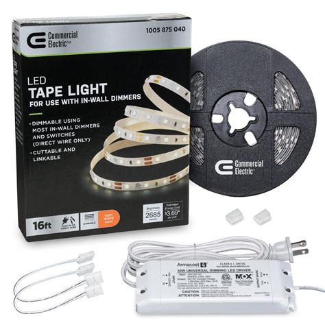 led tape light strips home depot